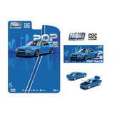 1:64 Nissan R32 Skyline GTR -- Bayside Blue -- Pop Race: Enigma