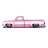 1:64 Chevrolet Silverado Dually Vintage Spec V2 - Pink/White -- Kaido House KHMG243