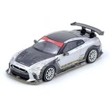 1:64 Nissan GT-R (R35) TOP SECRET -- Silver/Carbon - HK Expo -- INNO64