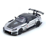 1:64 Honda S2000 J's Racing -- Chrome Silver/Carbon - HK Expo -- INNO64