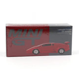 1:64 Lamborghini Countach 25th Anniversary -- Red -- Mini GT MGT01192
