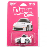 1:64 Toyota TRD 3000GT (Mk4 Supra) -- White -- QubeCarz x Mini GT