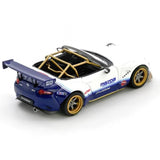1:64 Mazda MX-5 (ND) Miata PANDEM V1.0 -- White/Blue -- INNO64