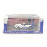 1:64 Mazda MX-5 (ND) Miata PANDEM V1.0 -- White/Blue -- INNO64