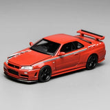 1:64 Nissan R34 Skyline GTR NISMO -- Red -- Motorhelix M63420