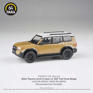 1:64 2024 Toyota Land Cruiser LC 250 Prado -- Trail Dust Beige -- PARA64