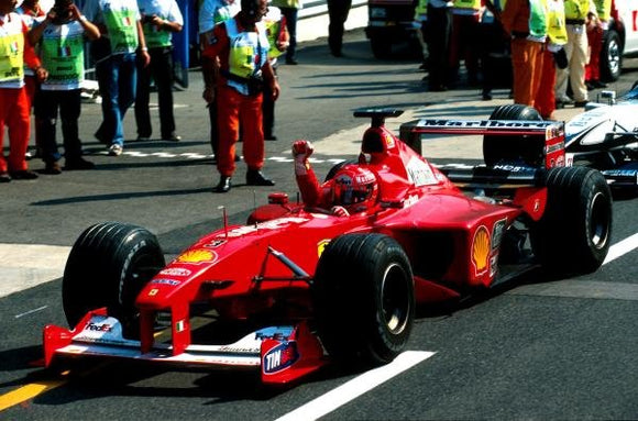 (Pre-Order) 1:18 2000 Michael Schumacher -- Italian GP Winner -- Ferrari F2000 -- GP Replicas F1