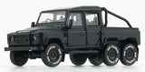 1:64 Land Rover Defender 110 Pickup 6x6 -- Matte Black w/Accessory -- BM Creations