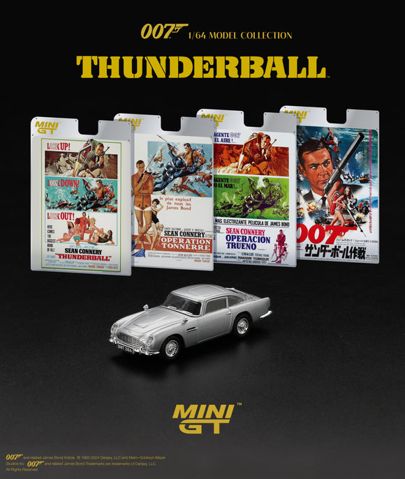 (Pre-Order) 1:64 Aston Martin DB5 “ Thunderball” -- James Bond Collection -- Mini GT