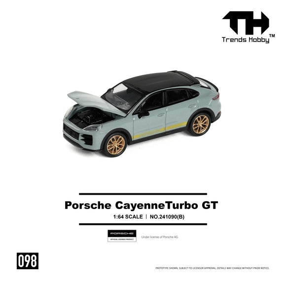 (Pre-Order) 1:64 Porsche Cayenne Turbo GT -- Cement Grey -- Trends Hobby