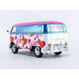 1:24 Volkswagen Type 2 (T1) Delivery Van --  "Love" Pink / Blue -- MotorMax