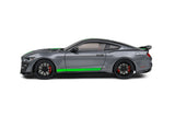 1:18 2023 Shelby Mustang GT500 KR -- Grey w/Green Stripes -- Solido Ford