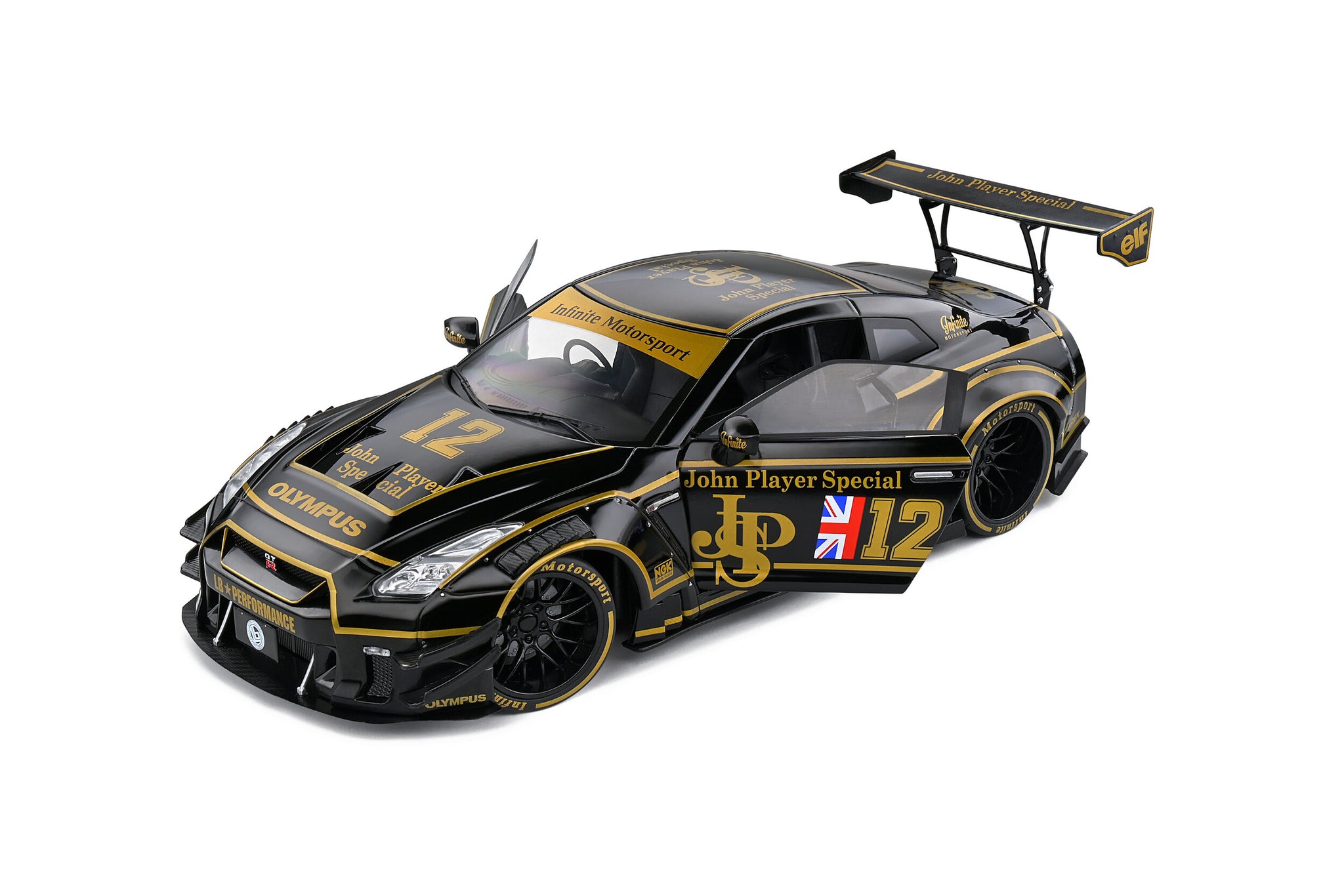 1:18 Nissan GTR R35 LB Silhouette Liberty Walk -- JPS -- Solido