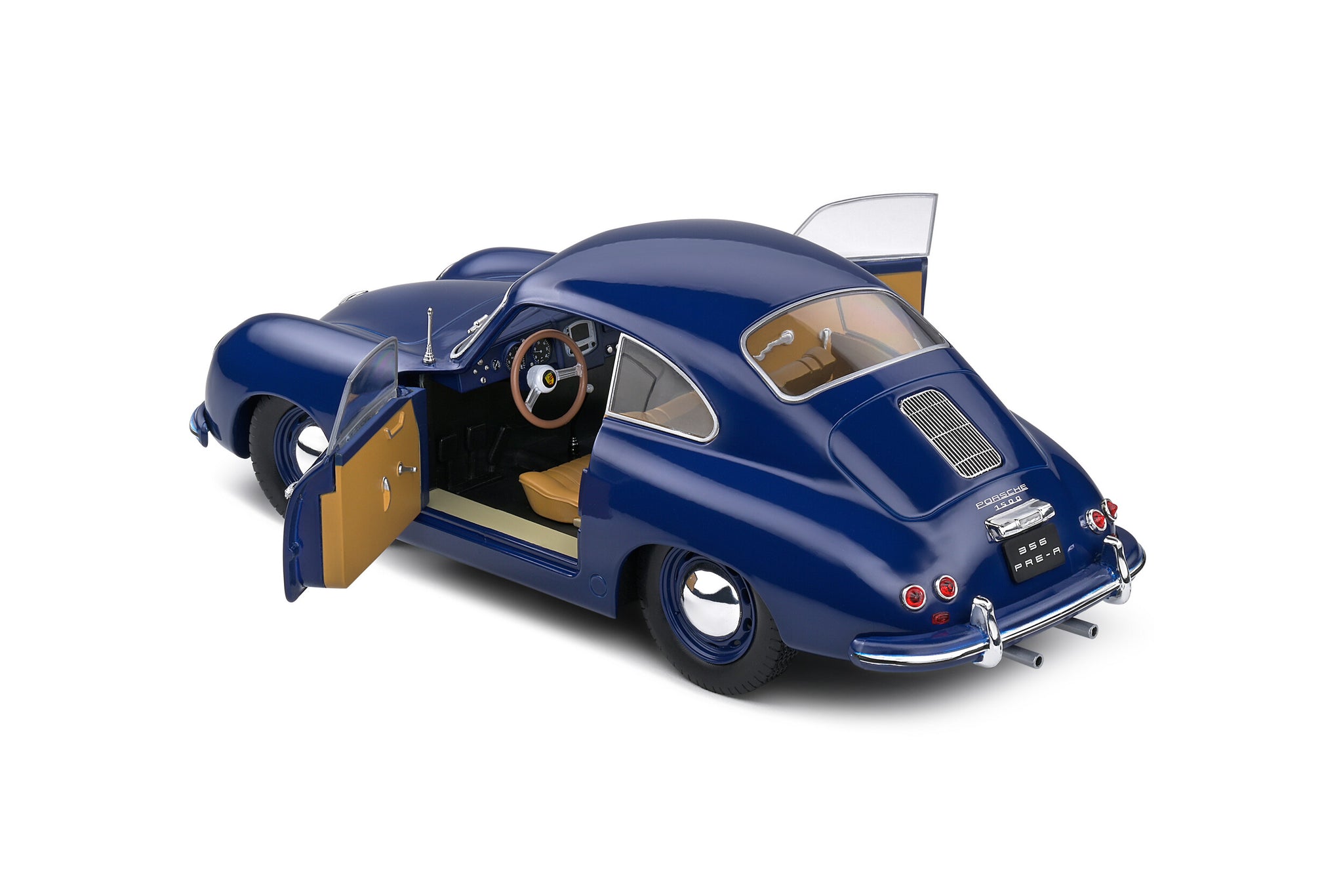 Coffee Mug & 1953 Porsche 356 Pre-A beige 1:18 Solido licensed diecast scale mod