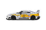 1:43 Nissan GTR R35 LB Silhouette Liberty Walk -- #23 White/Yellow -- Solido