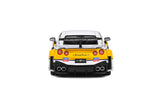 1:43 Nissan GTR R35 LB Silhouette Liberty Walk -- #23 White/Yellow -- Solido