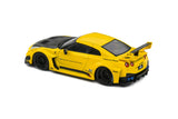 1:43 Nissan GTR R35 LB Silhouette Liberty Walk -- Yellow/Black -- Solido