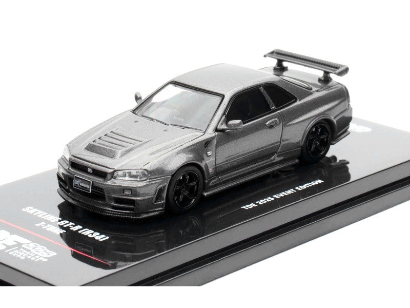 1:64 Nissan Skyline GTR (R34) Z-Tune -- Grey - EVENT EXCLUSIVE -- INNO