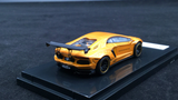 1:64 Lamborghini Aventador Liberty Walk -- Yellow Metallic -- JEC Models