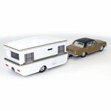 1:64 1968 Holden HR Premier w/Alumvan Caravan -- Metallic Brown -- Cooee Classic