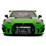 1:18 Nissan GT-R R35 Liberty Walk -- Green/Black -- JADA: Pink Slips