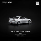 1:64 Nissan R33 Skyline GTR NISMO 400R -- White -- Pop Race