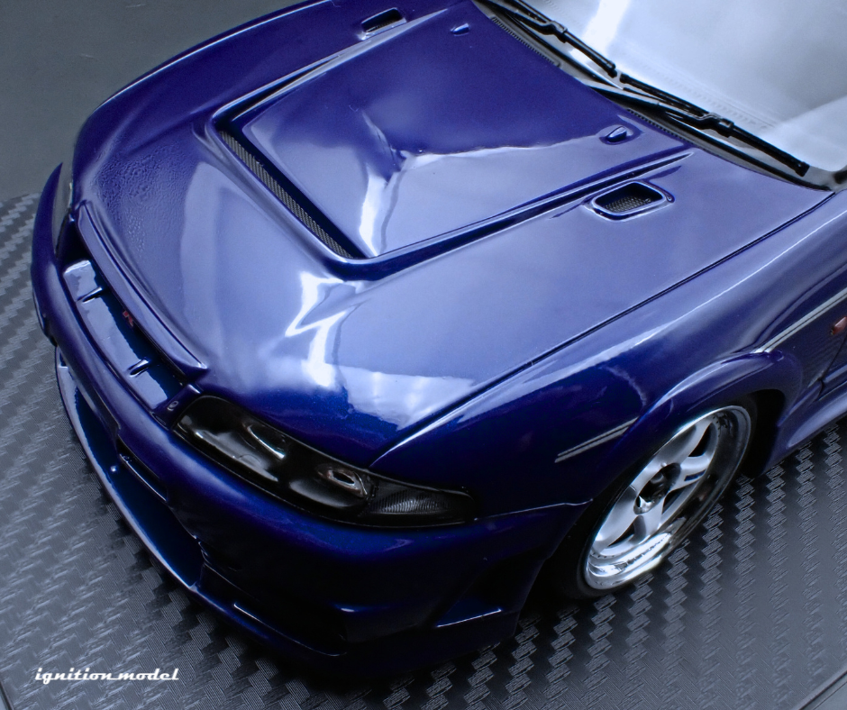 1:18 NISMO 400R - Nissan Skyline R33 GTR -- Deep Marine Blue -- Igniti