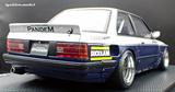 1:18 BMW M3 E30 PANDEM -- Silver/Blue -- Ignition Model IG3717