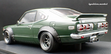 1:18 Mazda RX3 Savanna (S124A) Semi Works -- Green -- Ignition Model IG3729