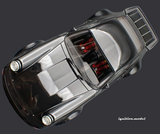 1:18 Porsche 964 Blackbird -- Wangan Midnight w/Figurine -- Ignition Model IG3593