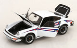 1:18 Porsche 911 (930) Turbo 3.3 Coupe -- White w/Stripe -- Norev