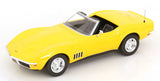 1:18 1969 Chevrolet Corvette Convertible -- Yellow -- Norev