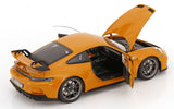 1:18 Porsche 911 (992) GT3 Coupe 2021 -- Bahama Yellow -- Norev