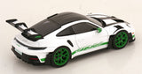 1:18 Porsche 911 (992) GT3 RS Coupe 2022 -- White w/Green Stripes -- Norev