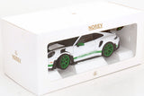 1:18 Porsche 911 (992) GT3 RS Coupe 2022 -- White w/Green Stripes -- Norev