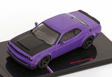 1:43 Dodge Challenger SRT Demon 2018 -- Purple w/Black Bonnet -- IXO Models