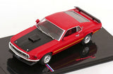 1:43 1969 Ford Mustang Mach 1 -- Red w/Black Bonnet -- IXO Models