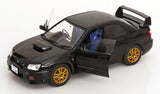 1:18 Subaru Impreza WRX STI 2003 -- Metallic Black -- Solido