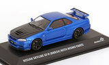 1:43 Nissan Skyline GTR (R34) NISMO -- Metallic Blue / Black -- Solido