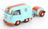 1:18 Volkswagen Shorty "Kool Kombi" -- Gulf Blue / Orange -- Solido
