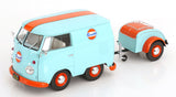 1:18 Volkswagen Shorty "Kool Kombi" -- Gulf Blue / Orange -- Solido