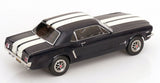 1:18 1965 Ford Mustang Hardtop Coupe -- Dark Blue w/White Stripes -- Norev