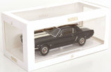 1:18 1965 Ford Mustang Hardtop Coupe -- Dark Blue w/White Stripes -- Norev