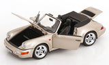 1:18 Porsche 911 (964) Carrera 2 Turbo Look Cabriolet -- Pearl Silver -- Norev