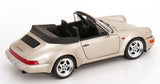 1:18 Porsche 911 (964) Carrera 2 Turbo Look Cabriolet -- Pearl Silver -- Norev