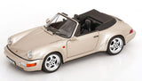 1:18 Porsche 911 (964) Carrera 2 Turbo Look Cabriolet -- Pearl Silver -- Norev