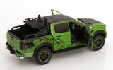 1:18 Ford Ranger Raptor 2024 Off-Road -- Green/Black -- Solido