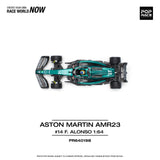 1:64 2023 Fernando Alonso -- #14 Aston Martin AMR23 -- Pop Race F1