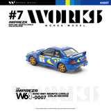 (Pre-Order) 1:64 1997 Monte Carlo Rally -- Colin McRae -- #3 Subaru Impreza WRC -- Works Model