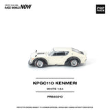 (Pre-Order) 1:64 Nissan Skyline GT-R (KPGC110) Kenmeri -- V8 Drift Car White -- Pop Race